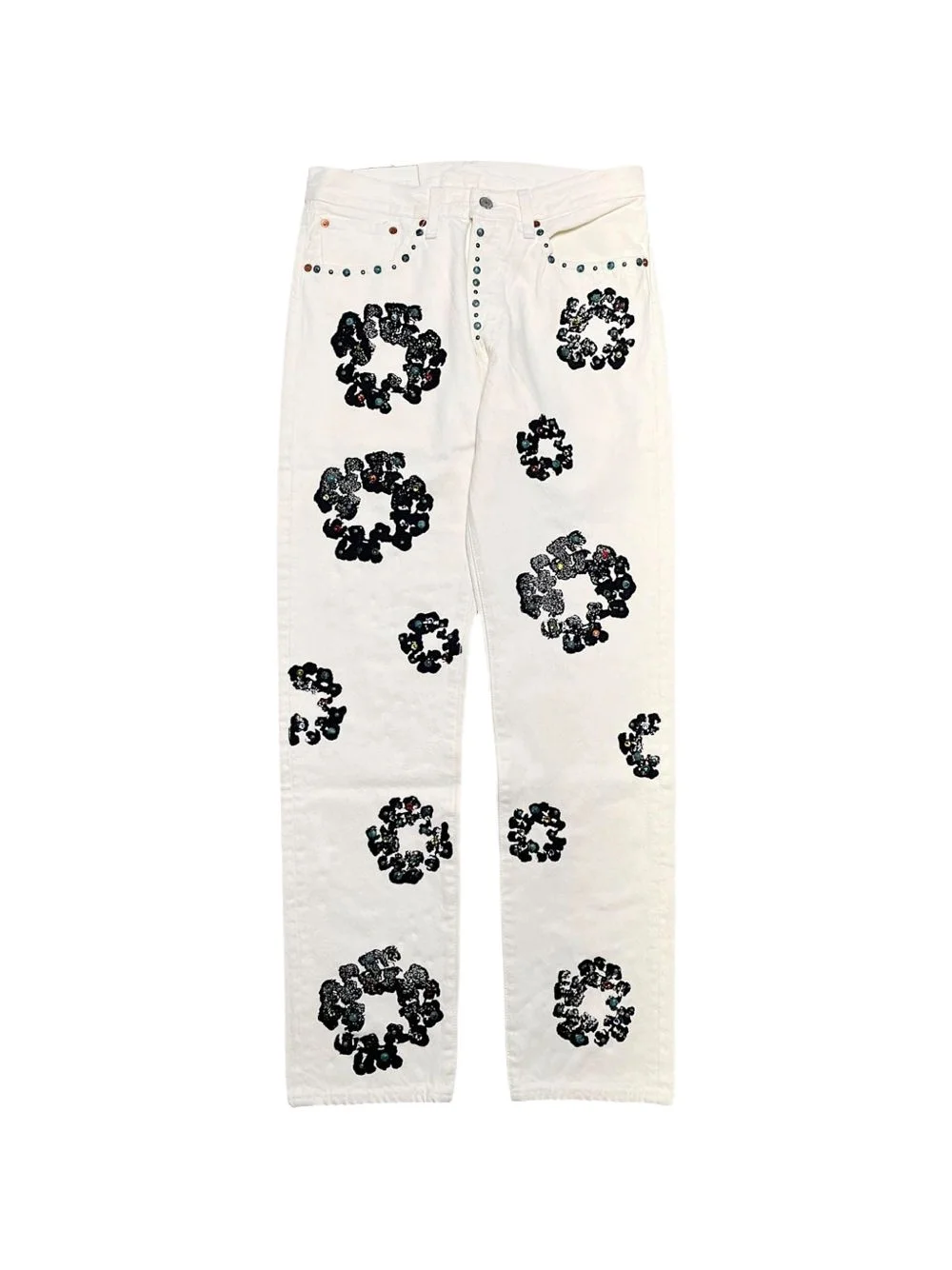 x Levi's 501 wreath logo jeans - 1