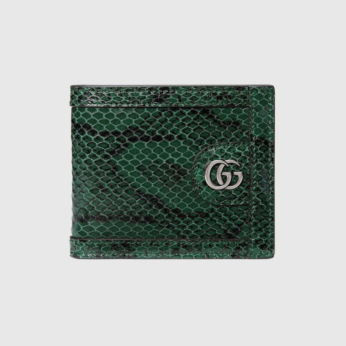 Python card case wallet with Double G - 1