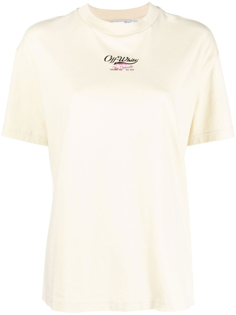 logo-print organic cotton T-shirt 1