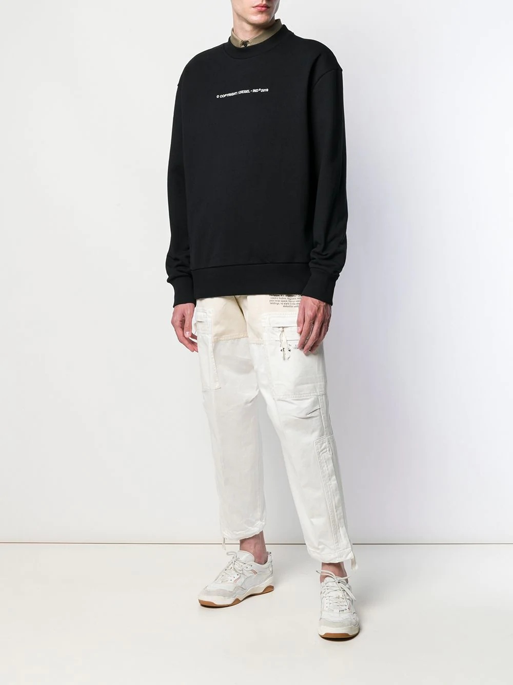 embroidered logo sweatshirt - 2