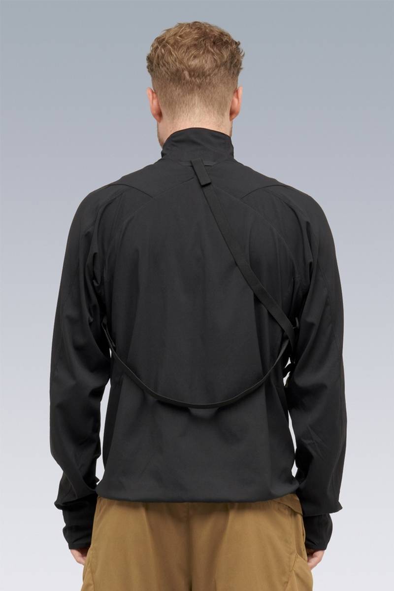 J97-M Nylon Stretch Contour Jacket Black 4