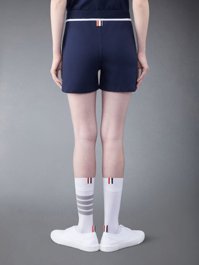 Thom Browne Cotton Milano Chenille Whale Patch Sweatshorts outlook