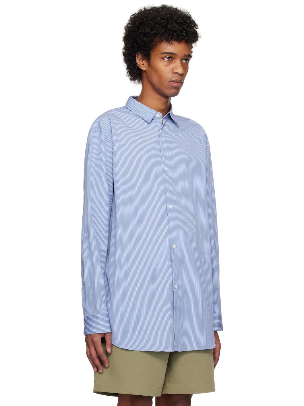 Blue Relaxed Long Sleeve Shirt - 2