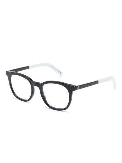 Moncler ML5207 two-tone square-frame glasses outlook