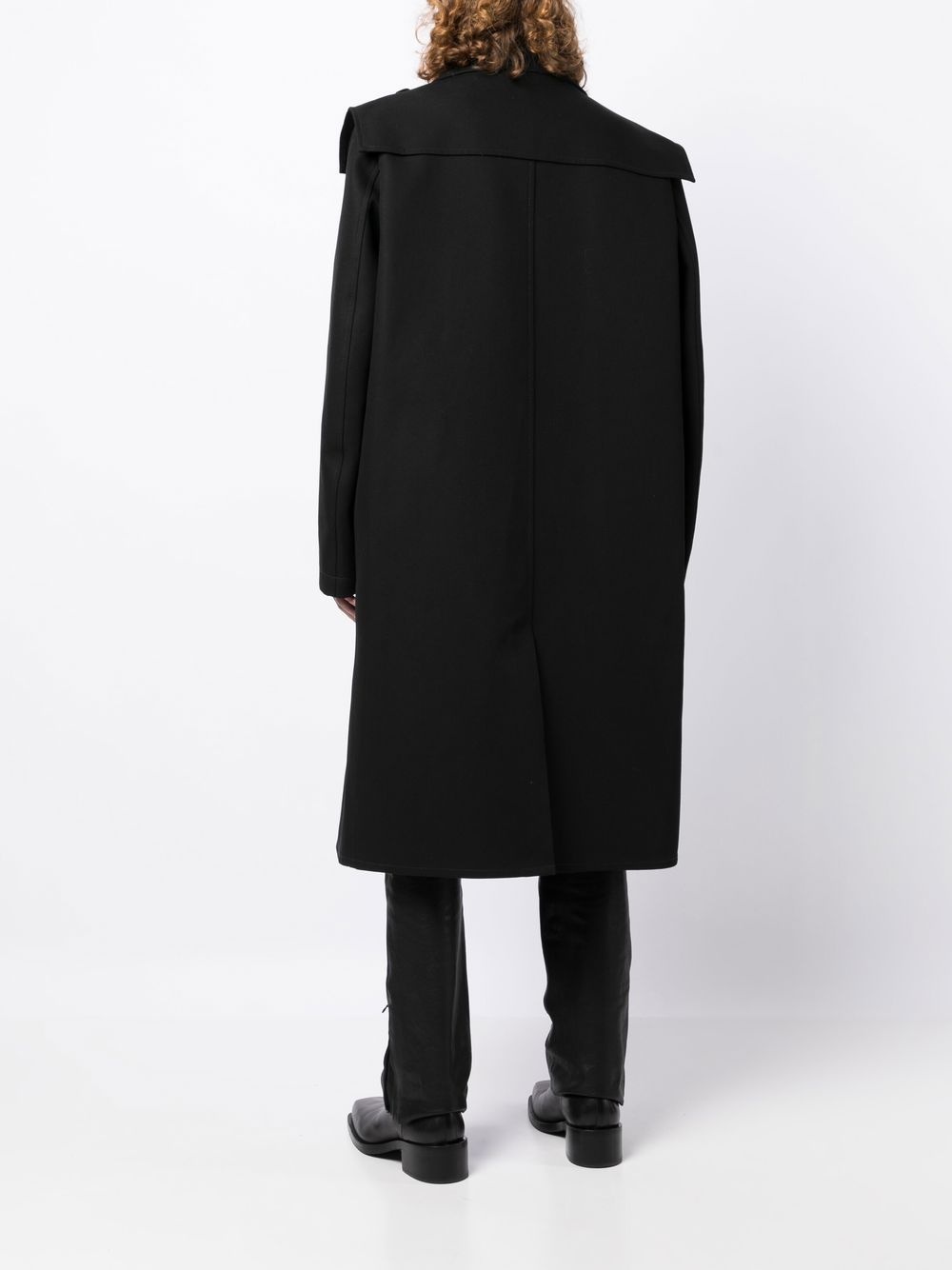 oversize double-breasted coat - 4