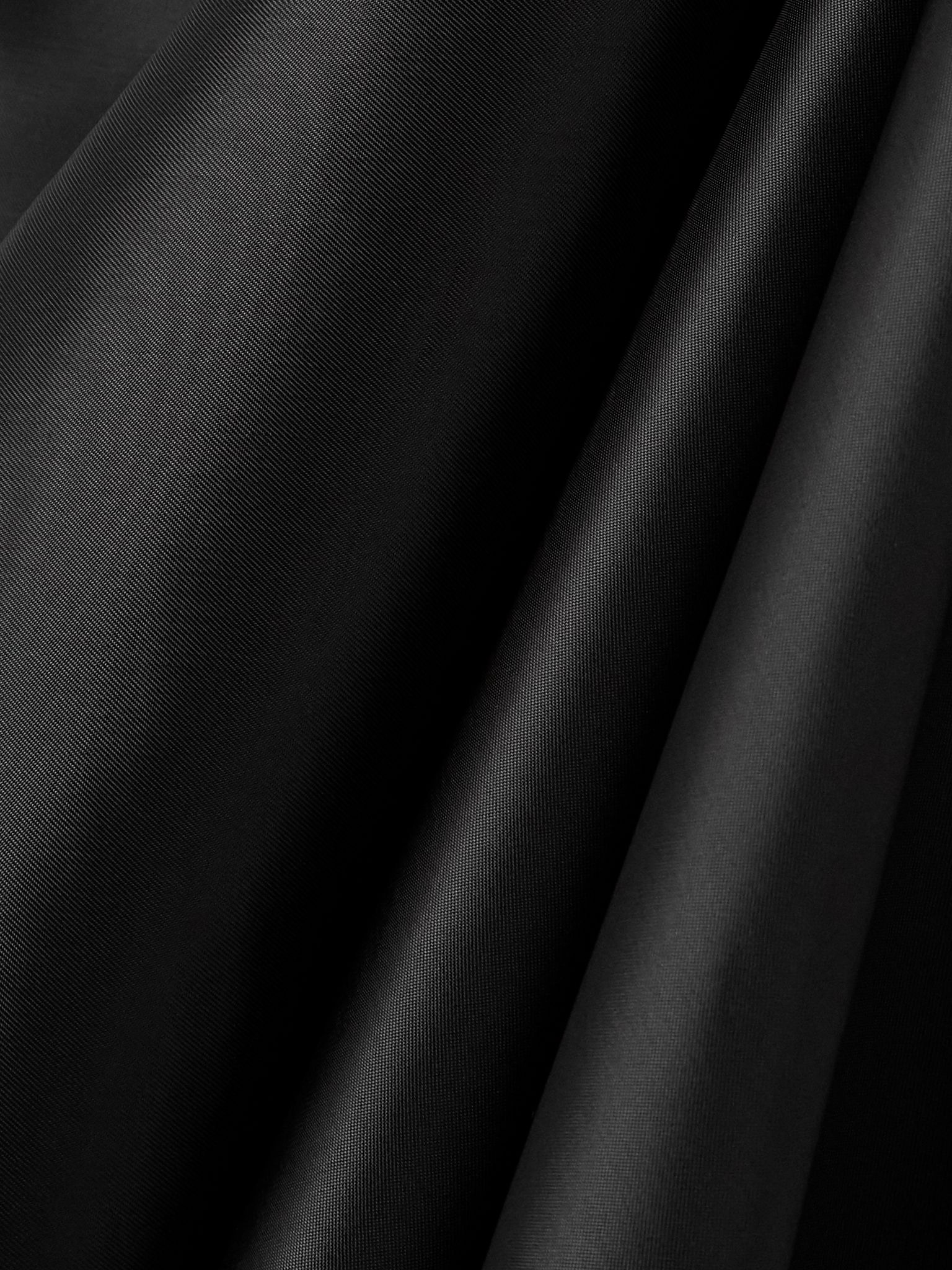 Asymmetric frayed gathered draped satin midi skirt Black - 4