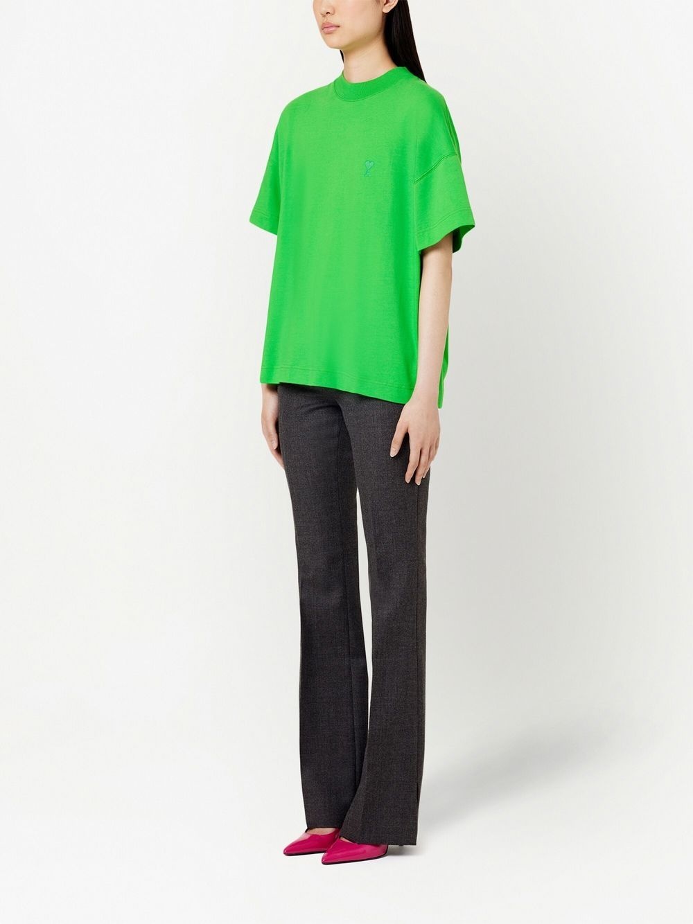 organic-cotton drop-shoulder T-shirt - 2