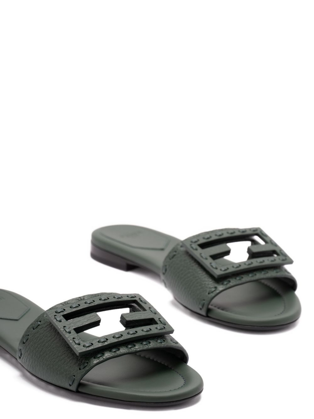 logo-embellished flat sandals - 3