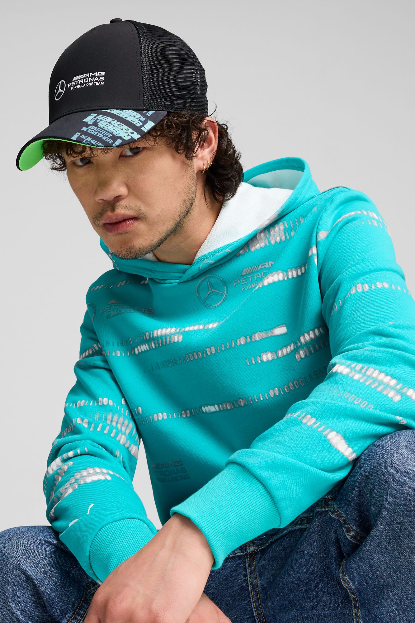 Mercedes-AMG Petronas F1® Neon Energy Trucker Hat - 2