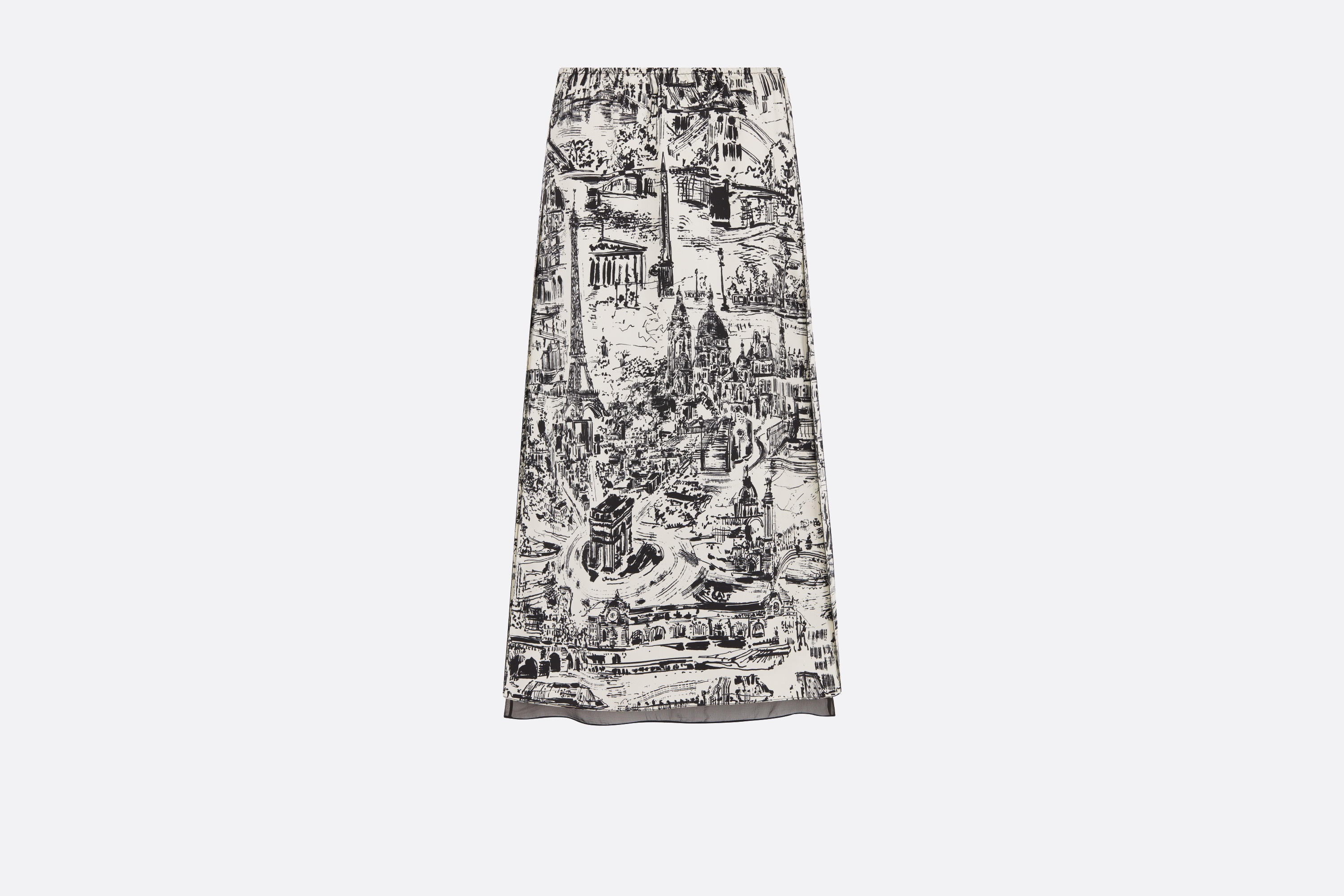 Flared Mid-Length Skirt - 1