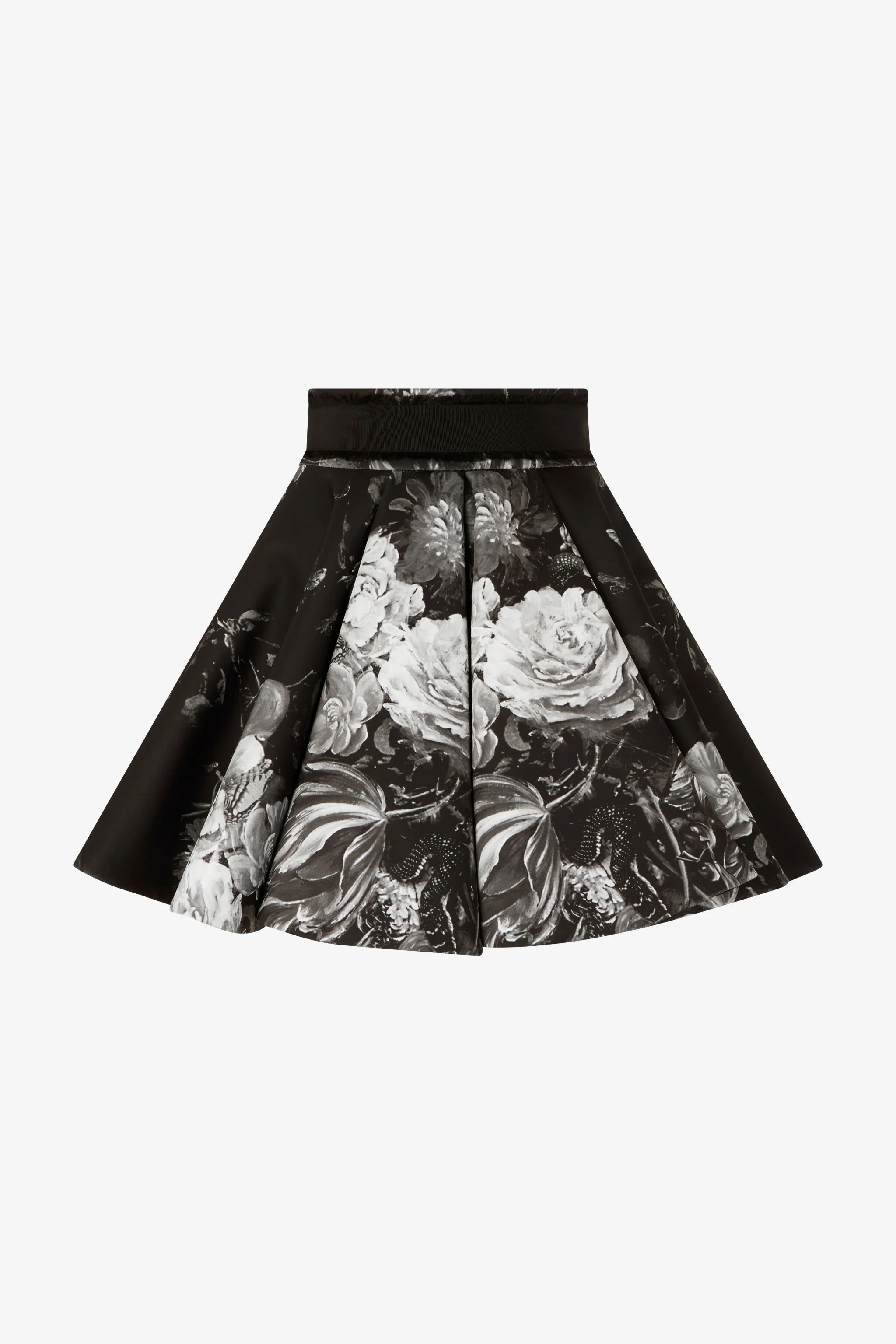 Scuba Jersey Skirt with Fiammingo Flowers Print - 1