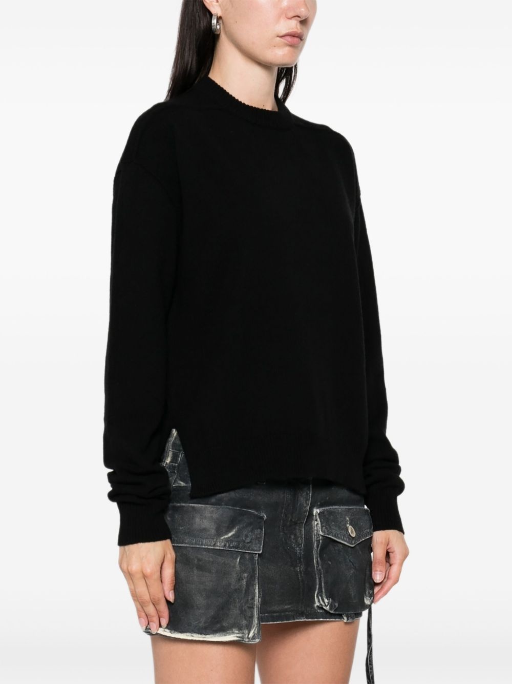 crew-neck wool jumper - 3