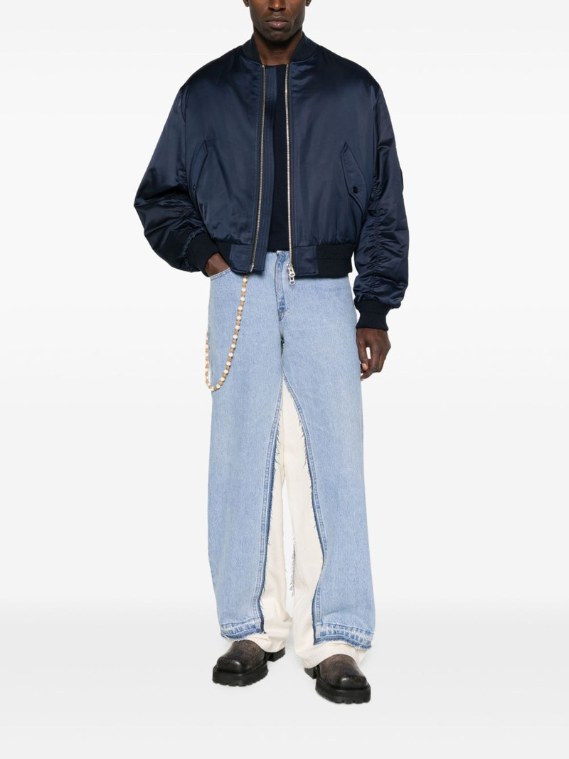 Tonywack zip-front patch-pocket bomber jacket outlook