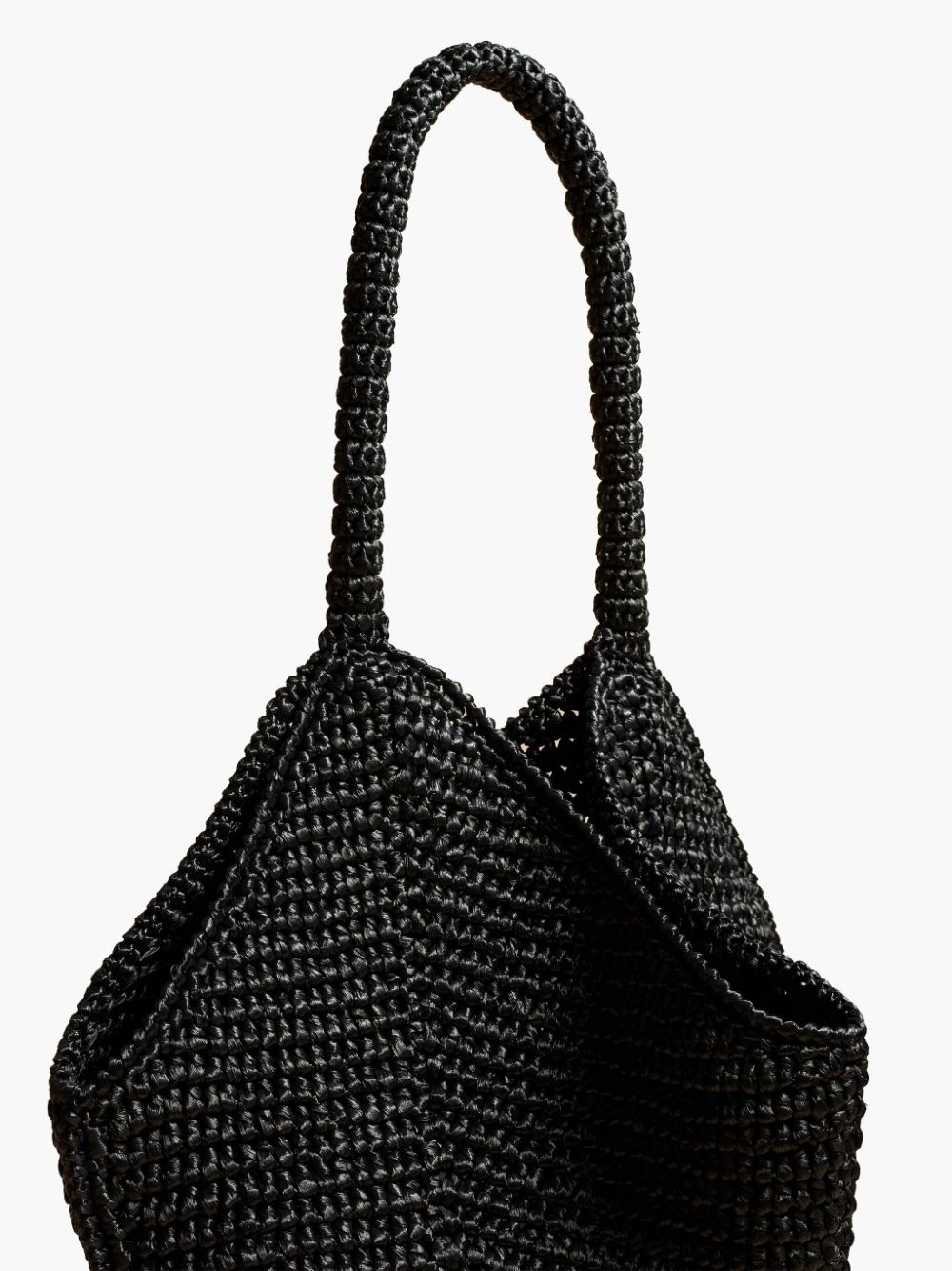 medium Lotus raffia tote bag - 5