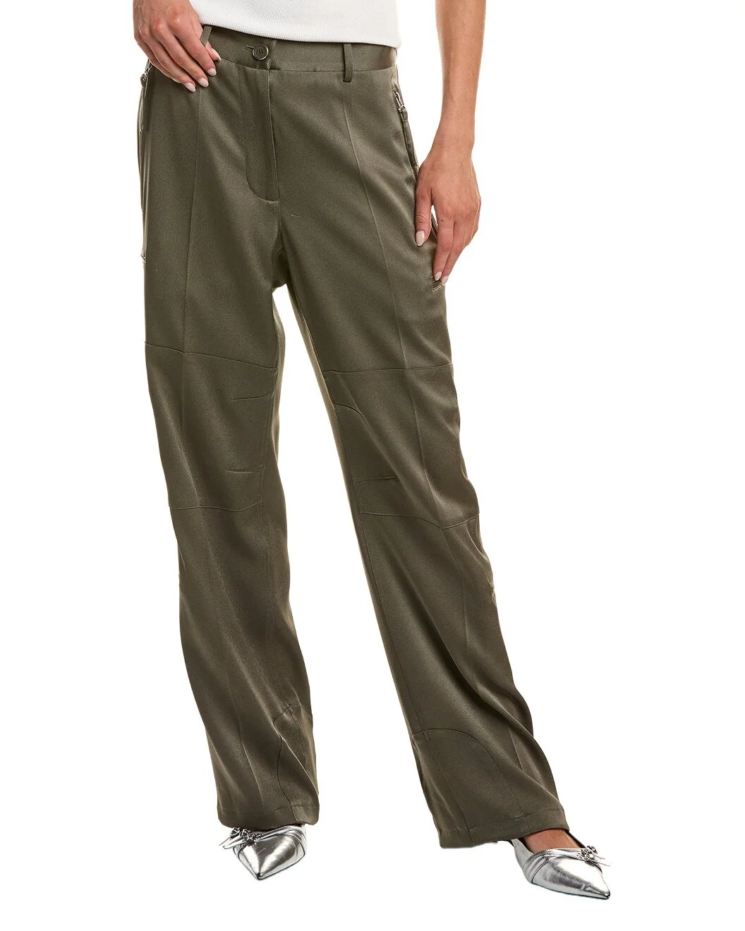 Helmut Lang Fluid Satin Flight Pant - 1