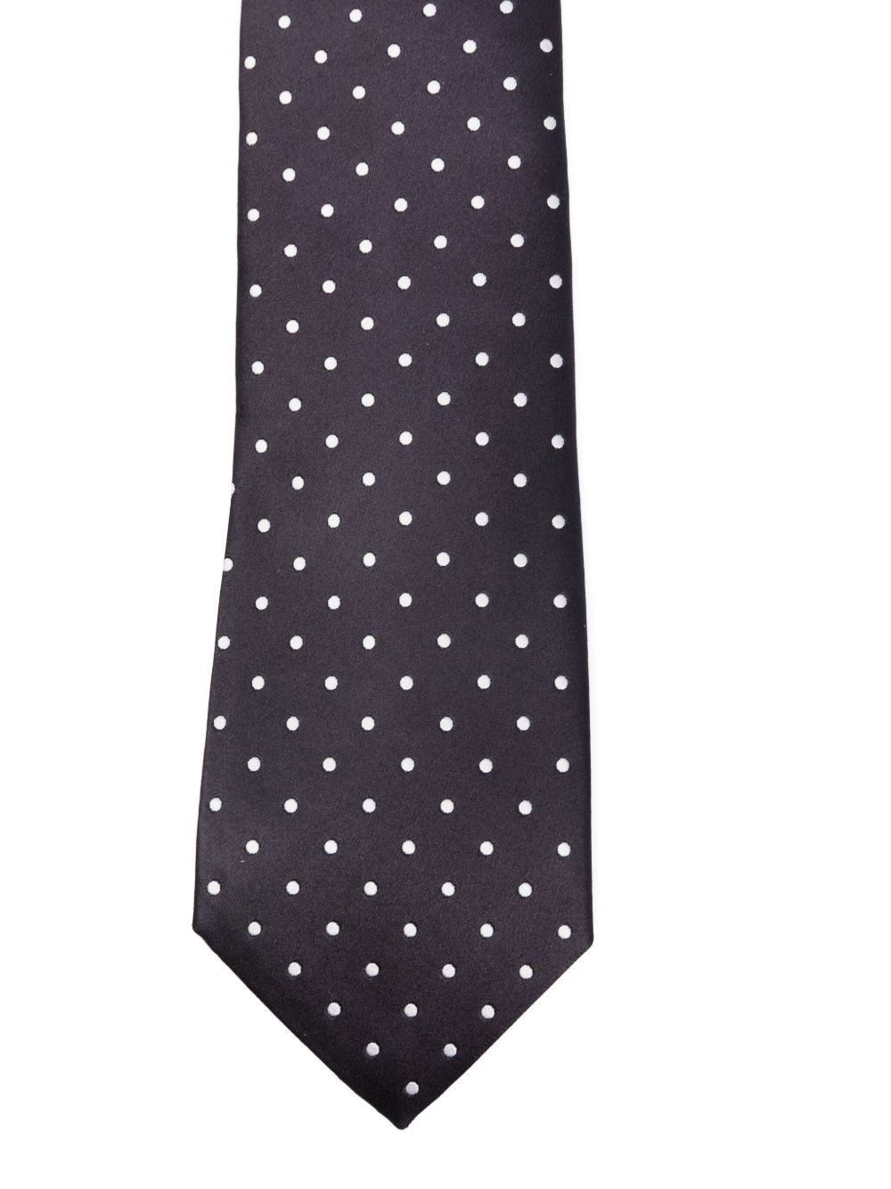 polka-dot silk tie - 3