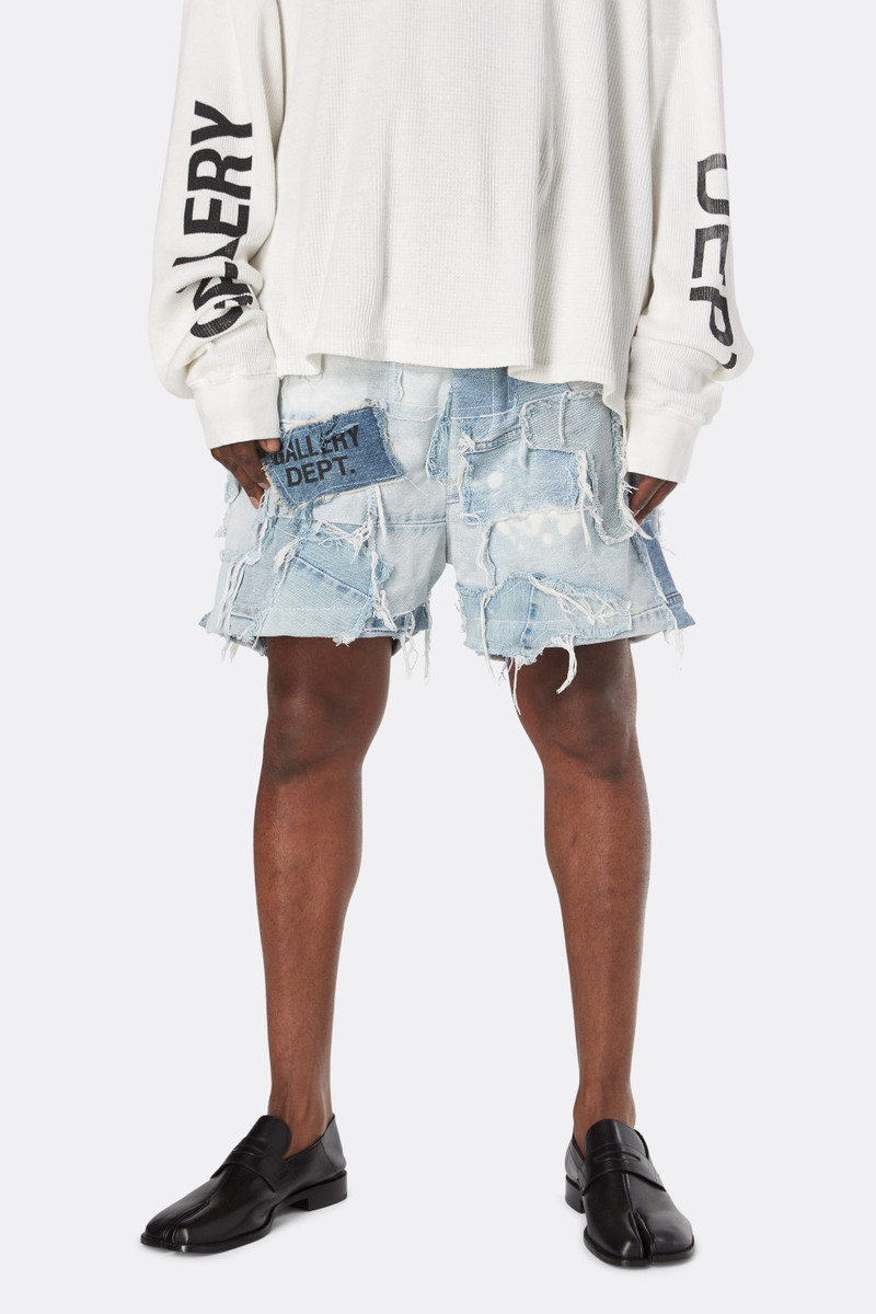 PATCHWORK DENIM ZUMA SHORTS 6