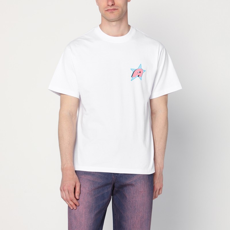 Black T-shirt with Star A logo - 1