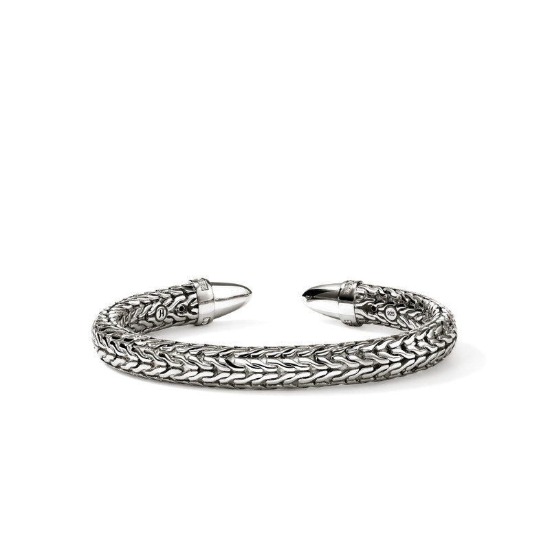 Spear 50 Flex Cuff, Sterling Silver, Diamonds 4