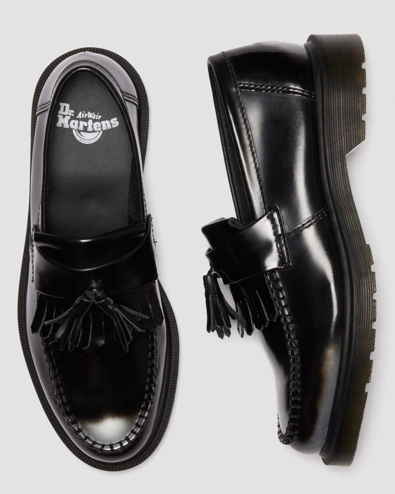 Dr. Martens Adrian Arcadia Rub Off Leather Tassel Loafers outlook
