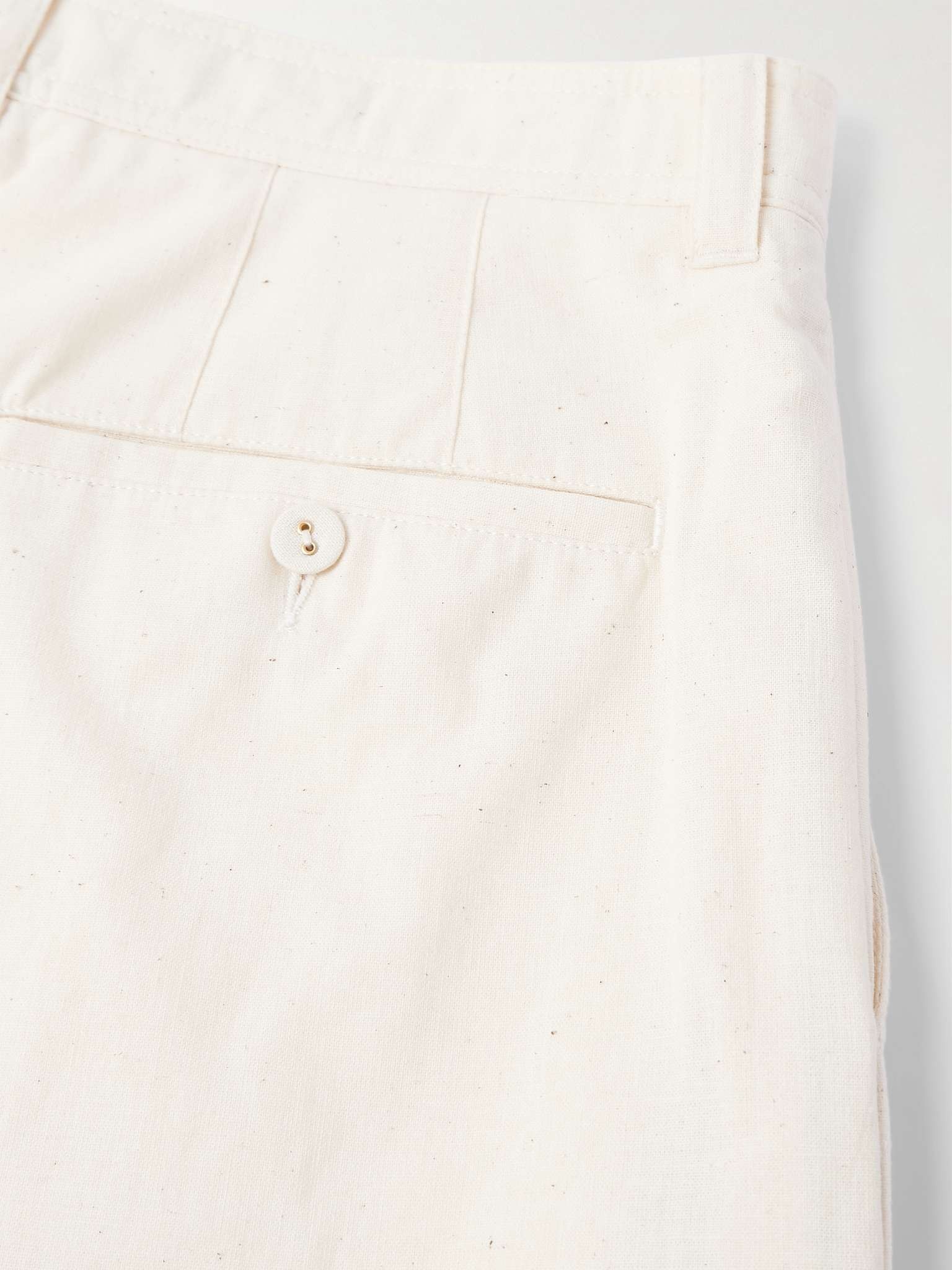 Straight-Leg Embroidered Cotton-Muslin Trousers - 5