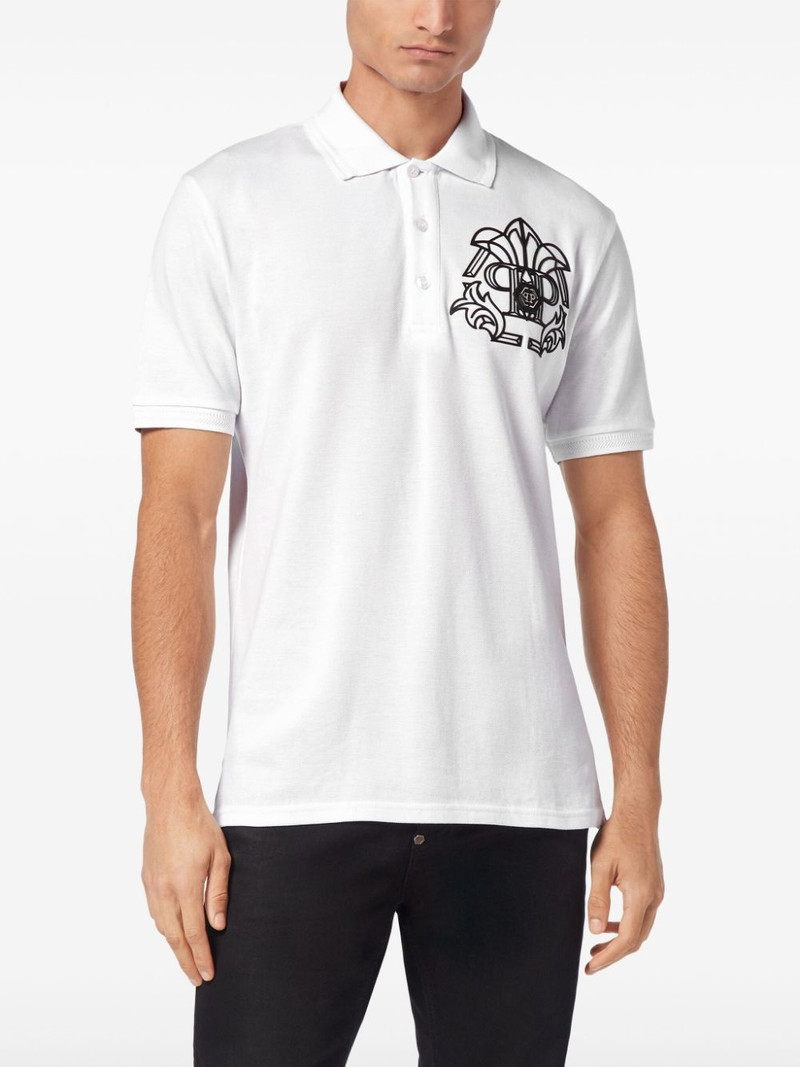 Skull & Bones piqué 폴로 셔츠 3