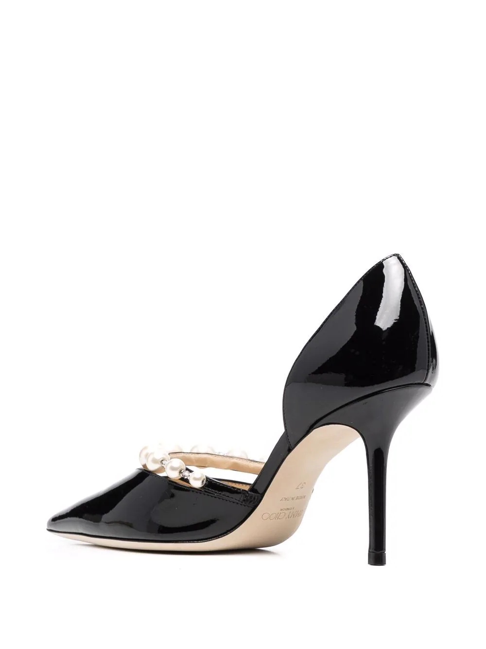 Aurelie 85mm pearl-embellished pumps - 3