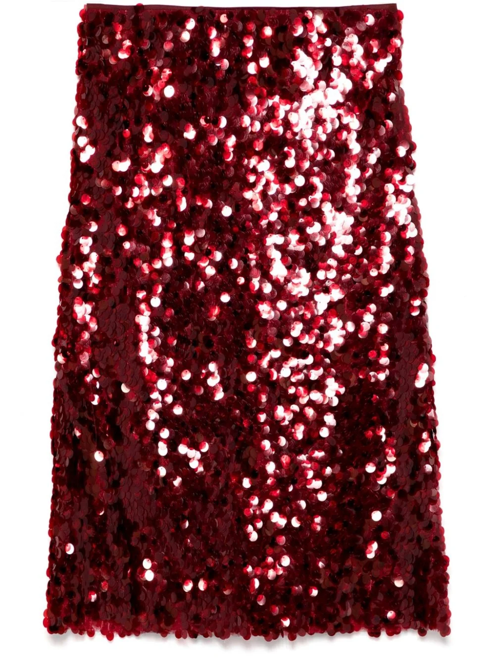 Paillette Bias midi skirt - 1