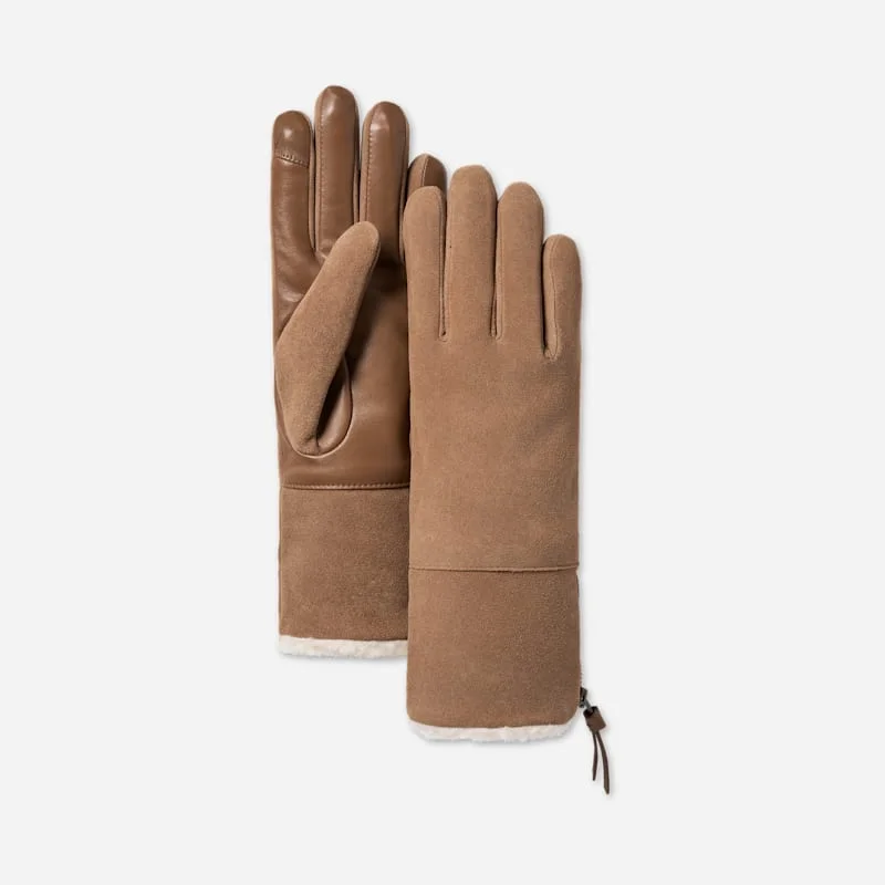 ® Women's Suede Foldover Glove in Chestnut - 1
