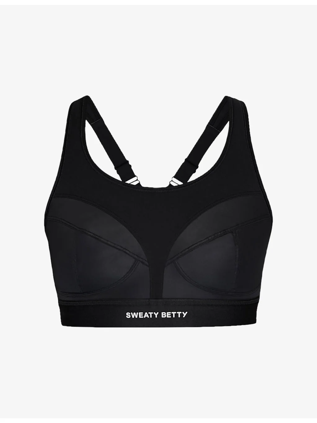 Power Pro Branded Stretch-Woven Bra - 1