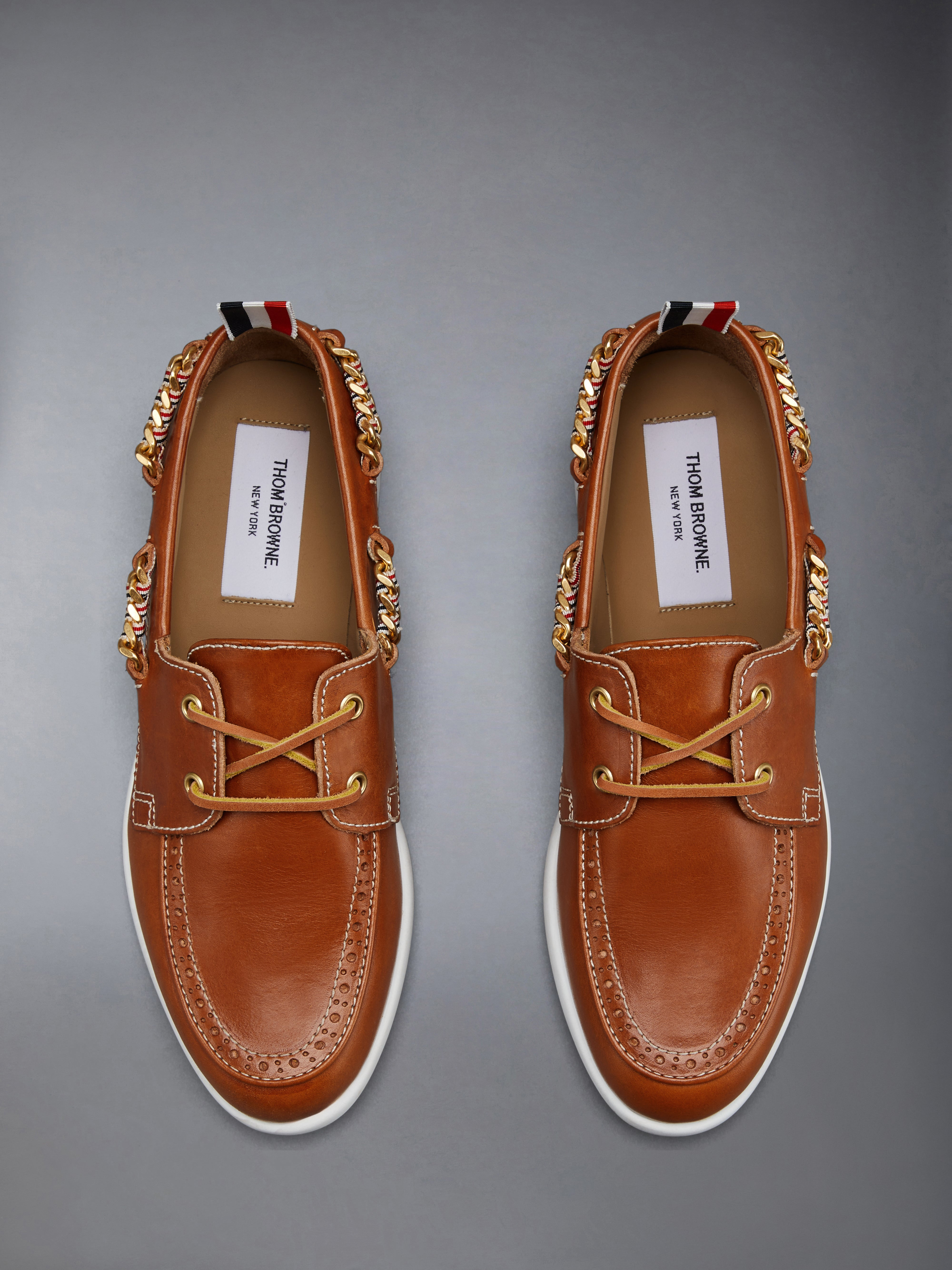 VACCHETTA BROGUE BOAT SHOE - 5