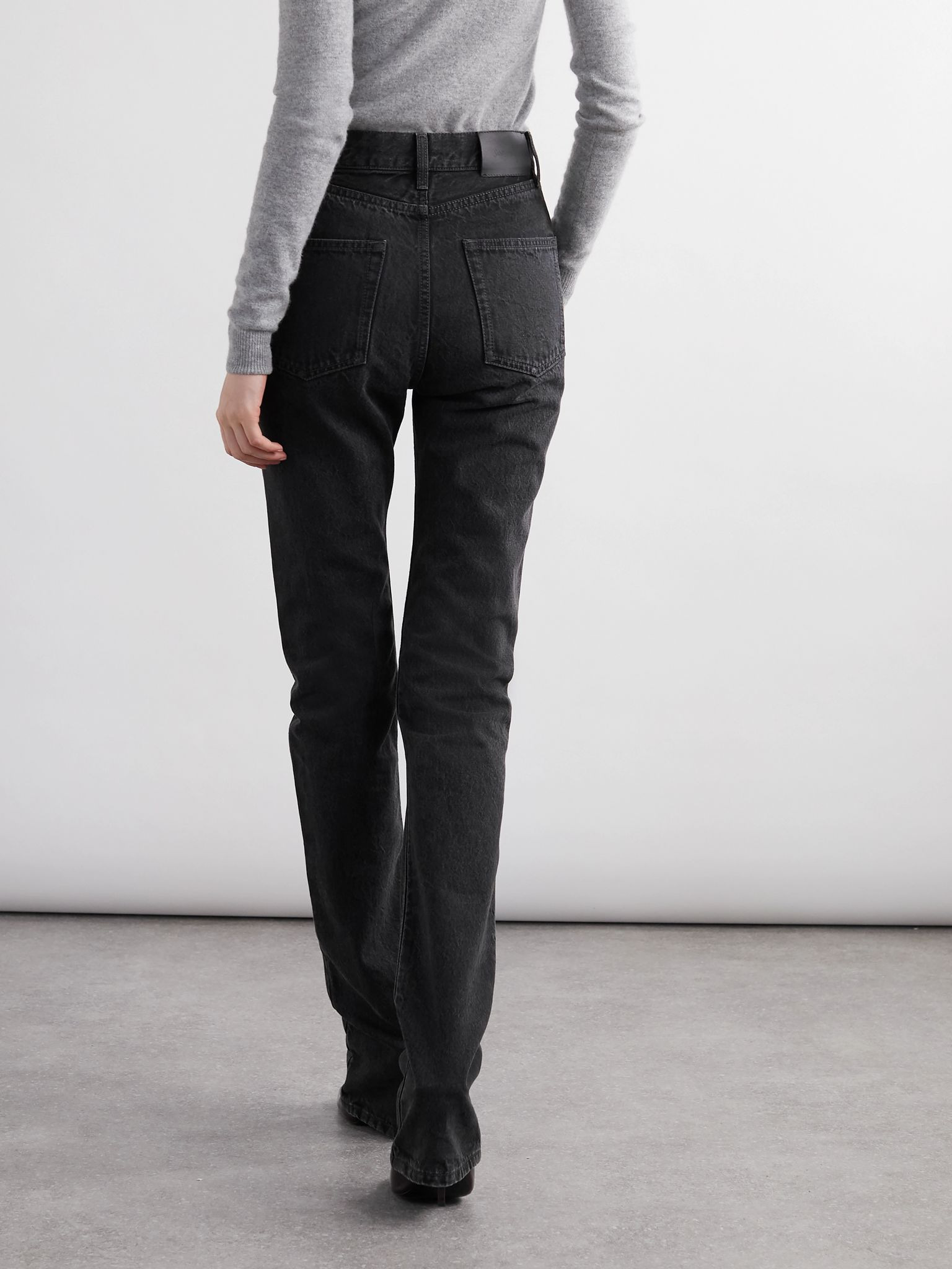 Mid-rise slim-leg jeans Black - 4