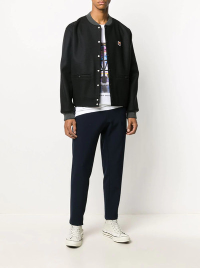 Maison Kitsuné logo patch jacket outlook