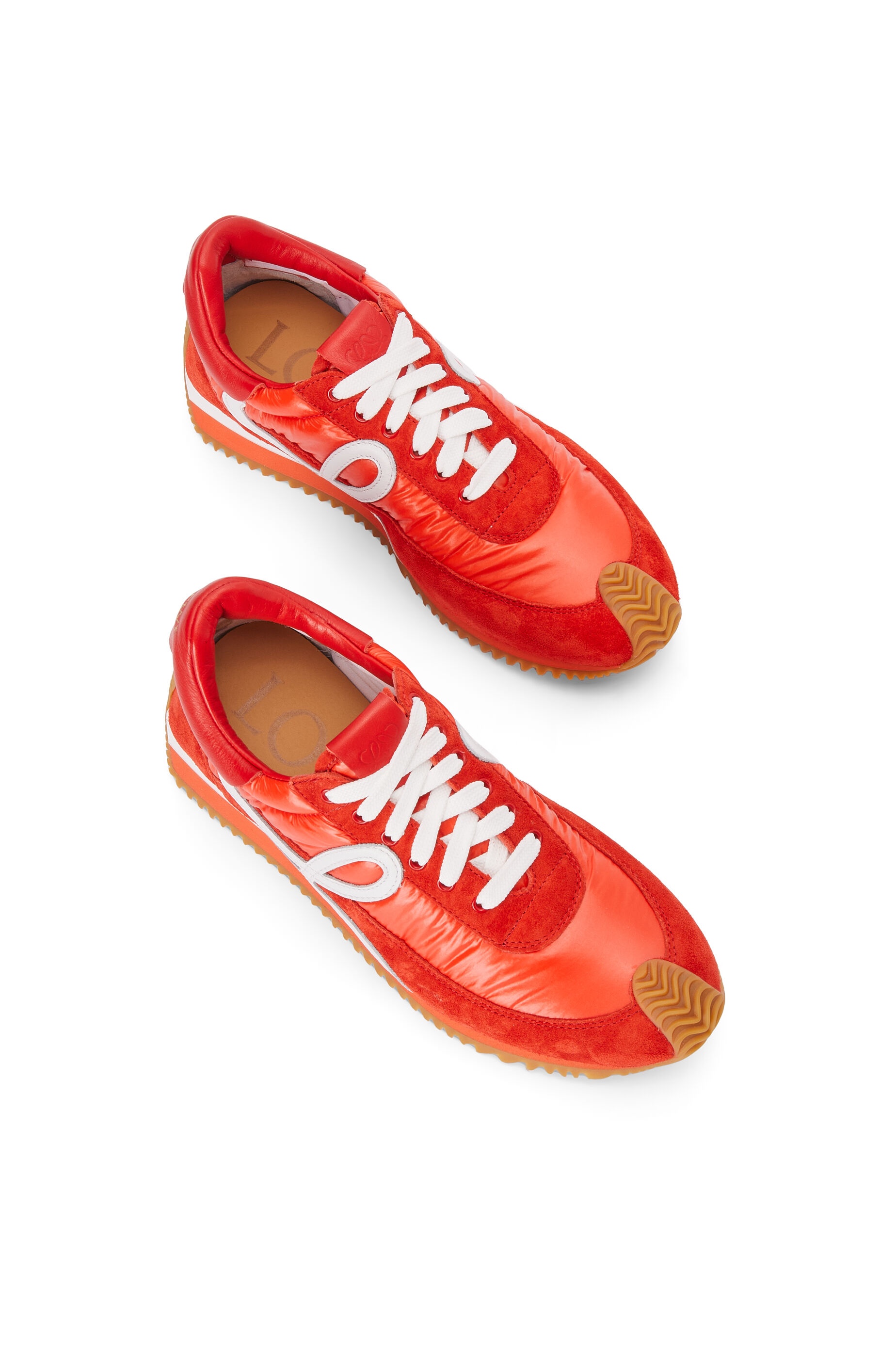 Padded flow runner in nylon and suede - 3