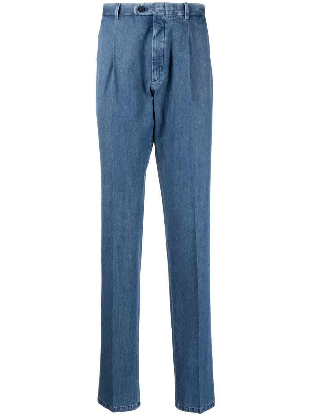 loose-fit tailored denim trousers - 1