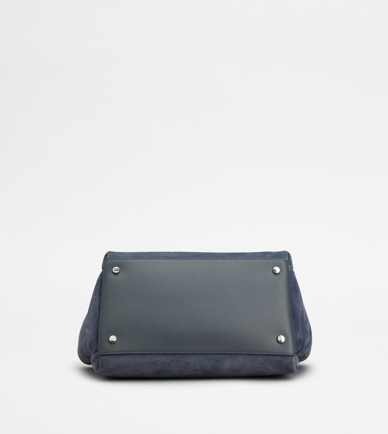 BAG IN SUEDE MINI - BLUE, GREY 3