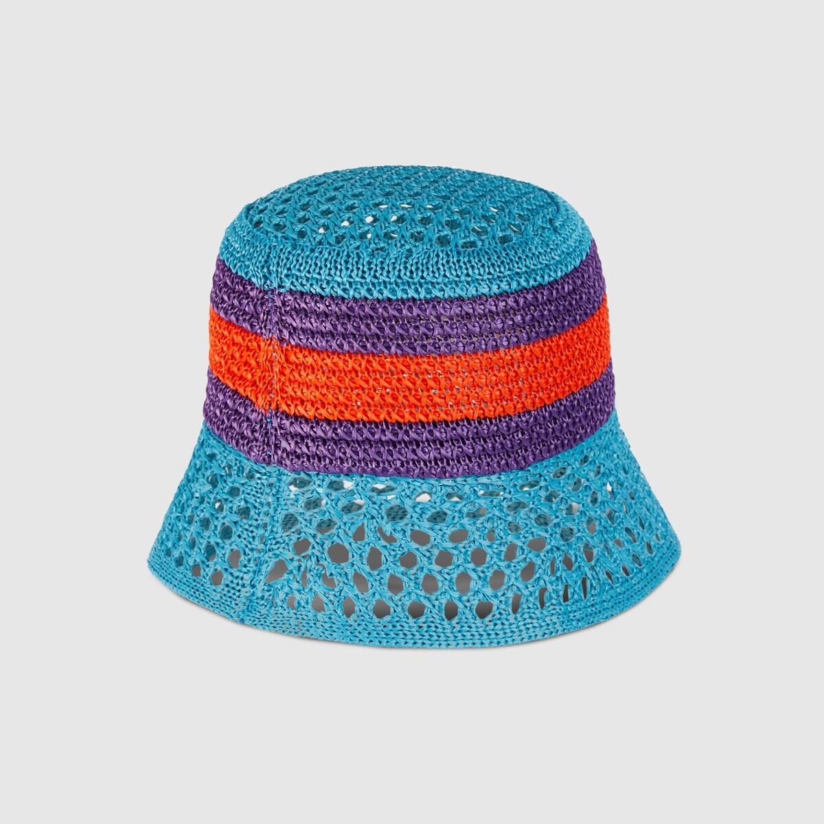 Raffia-effect viscose bucket hat - 4