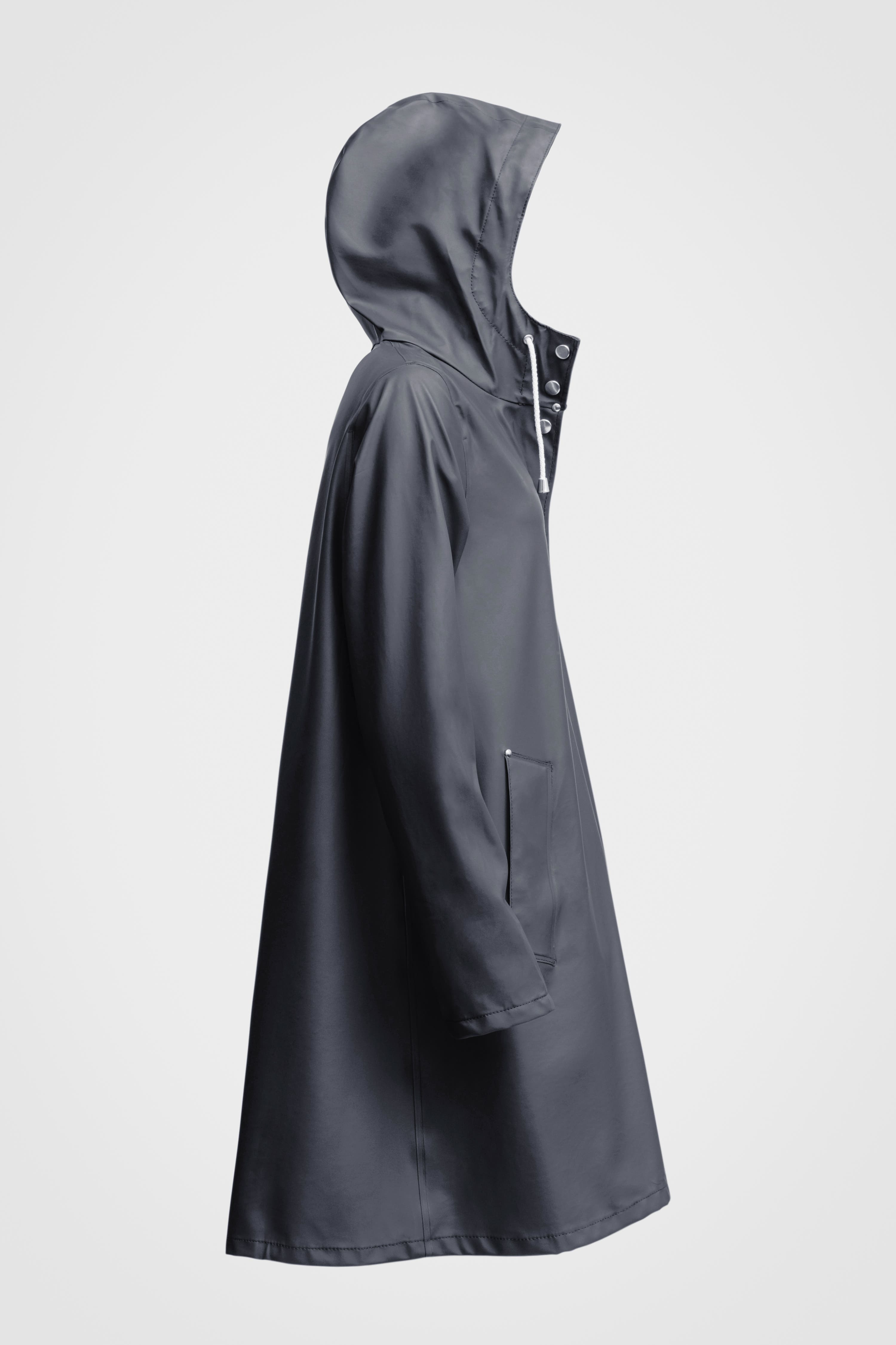 Stutterheim Mosebacke Lightweight Raincoat in Charcoal at Nordstrom - 8