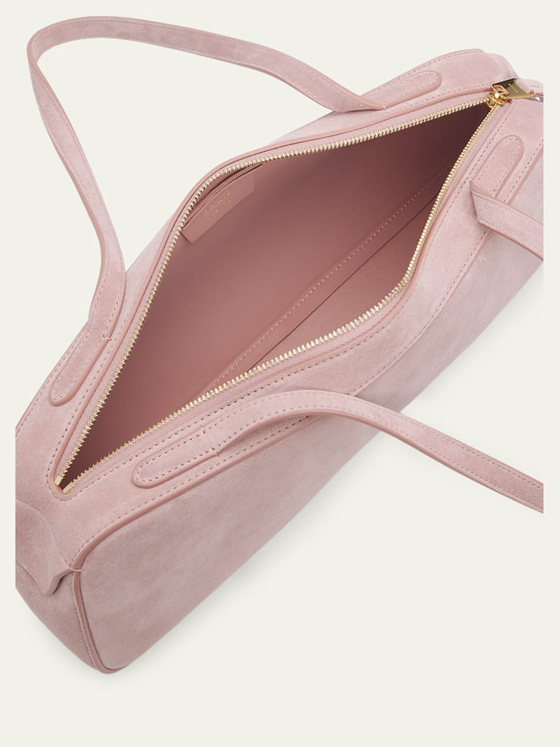 Simona Zip Suede Shoulder Bag 4