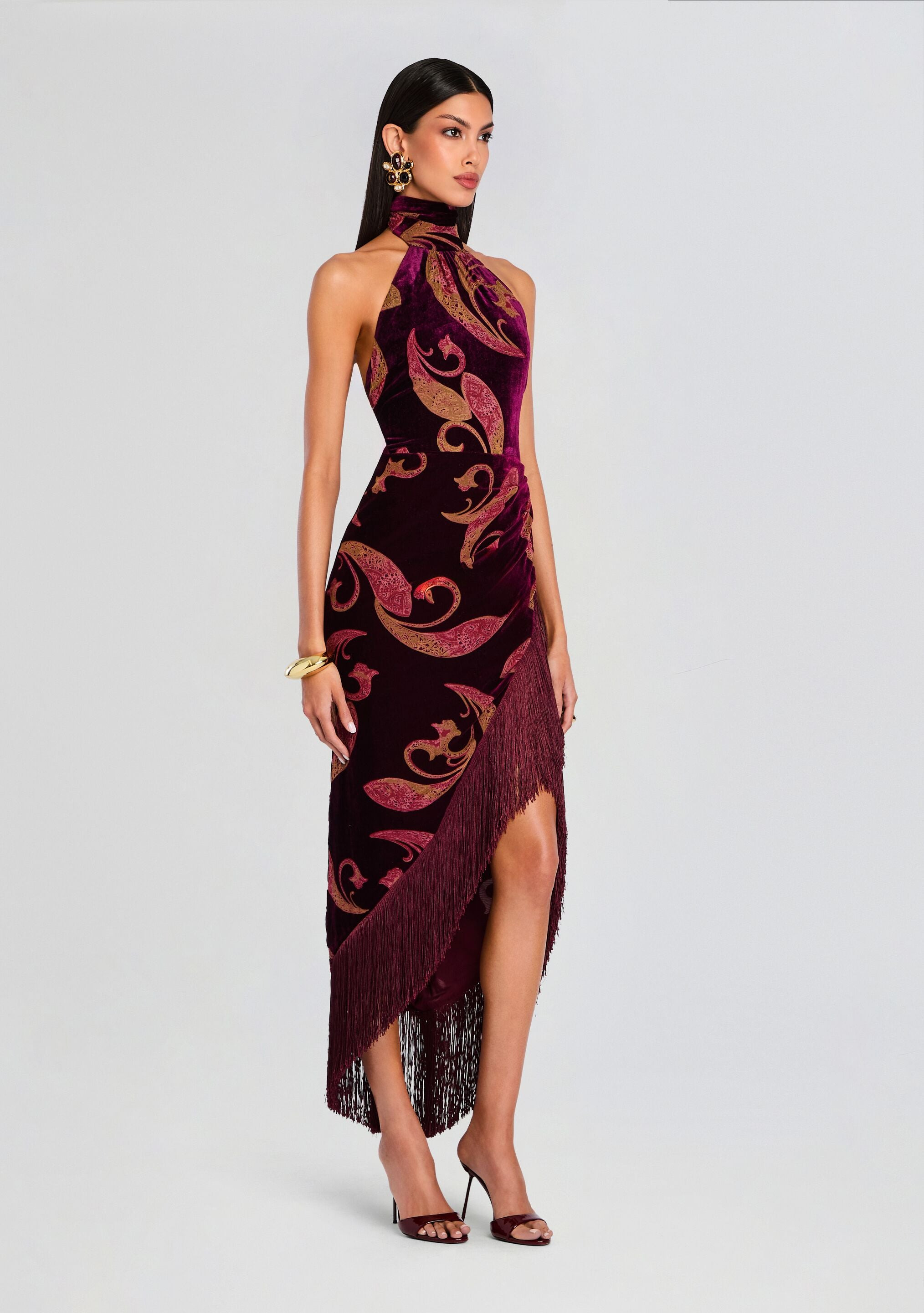 IRIDESSA VELVET DRESS - 3