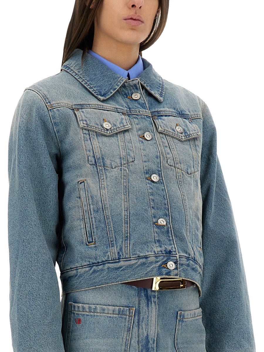 Victoria Beckham Women Padded Denim Jacket - 4
