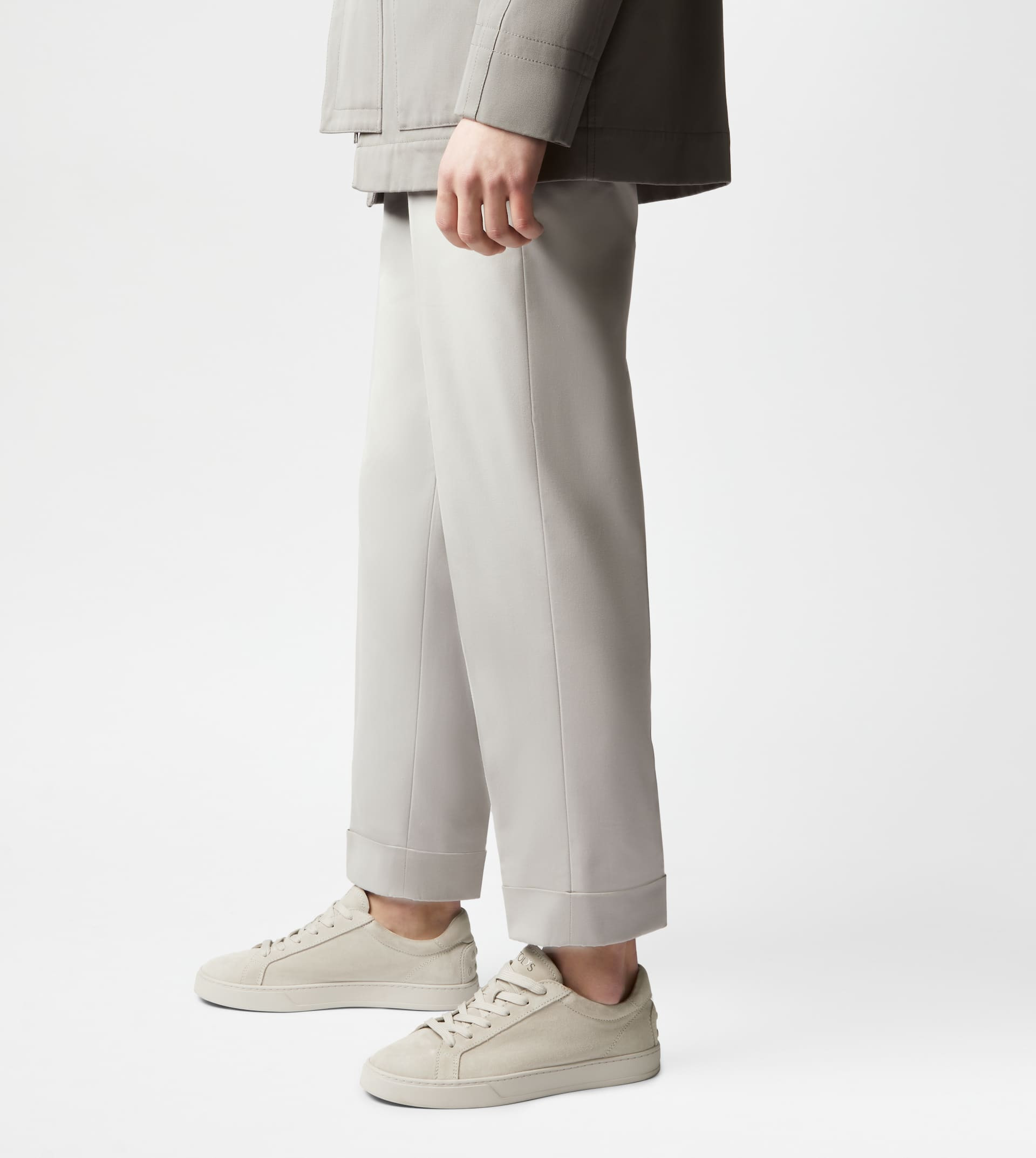 SNEAKERS IN SUEDE - BEIGE - 2