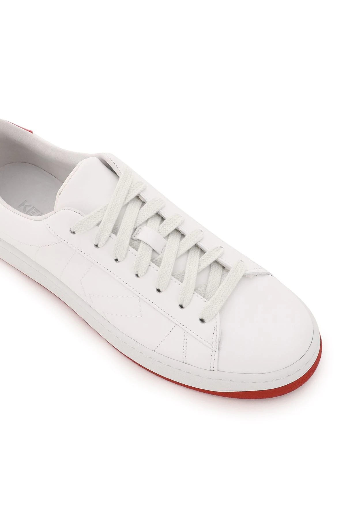 KENZO KOURT LEATHER SNEAKERS - 4