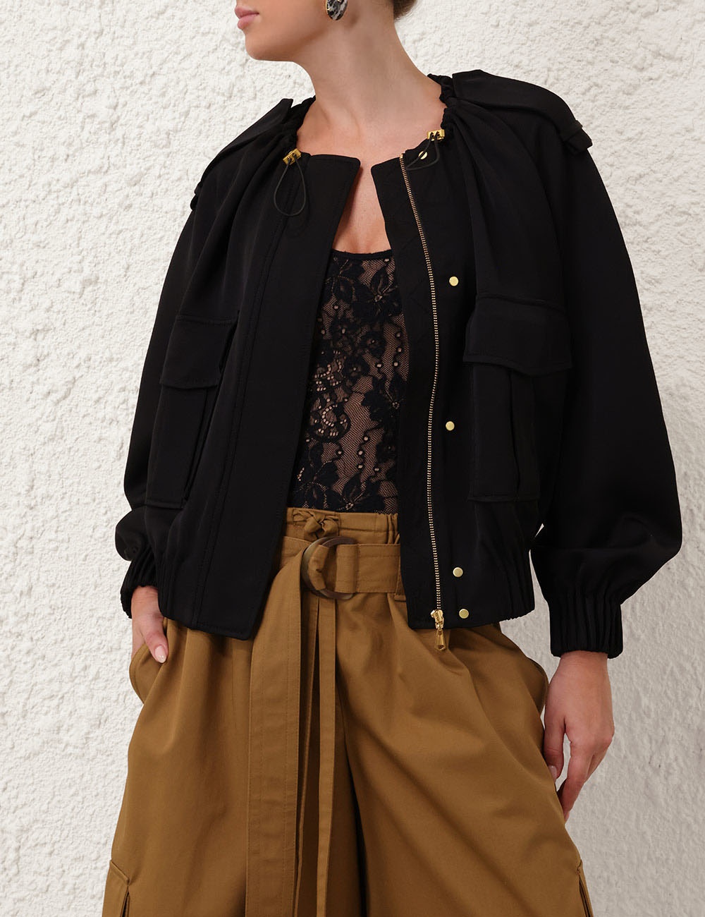 ILLUMINATE DRAWSTRING BOMBER - 2