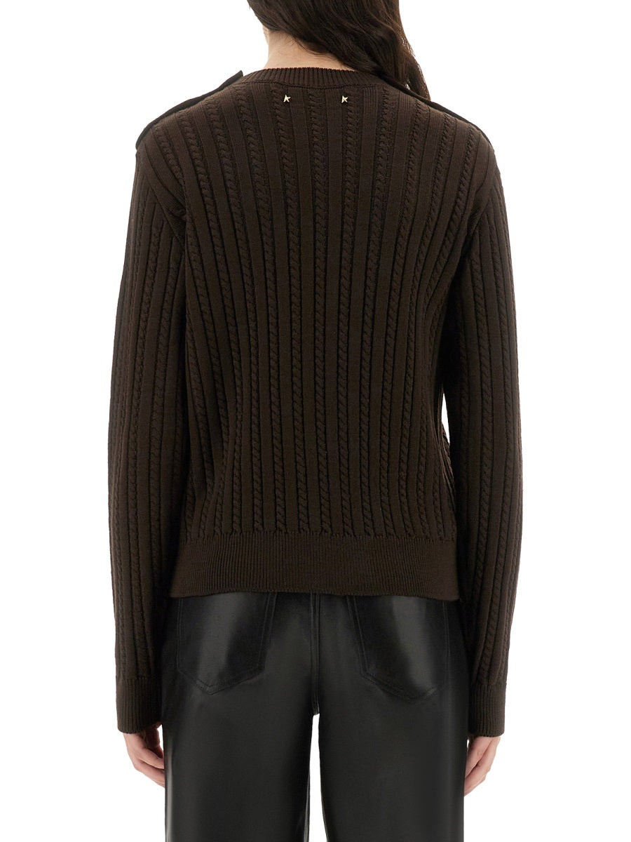 Wool Sweater With Button Detail - 3