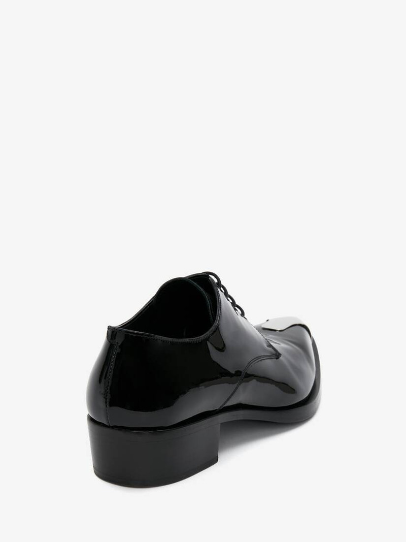 Alexander McQueen Men's Punk Derby in Black/silver outlook