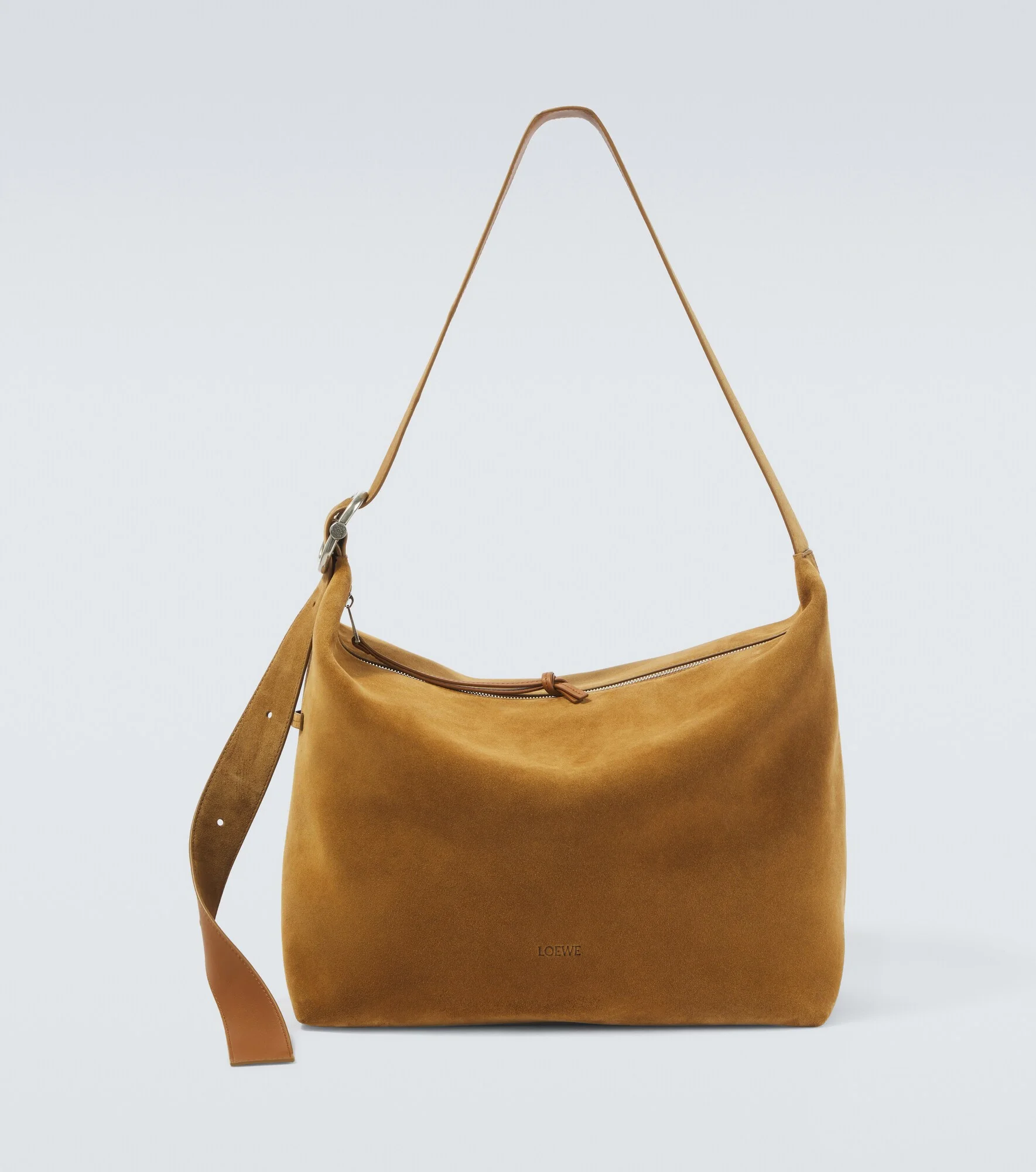 Loop Large suede shoulder bag - 1