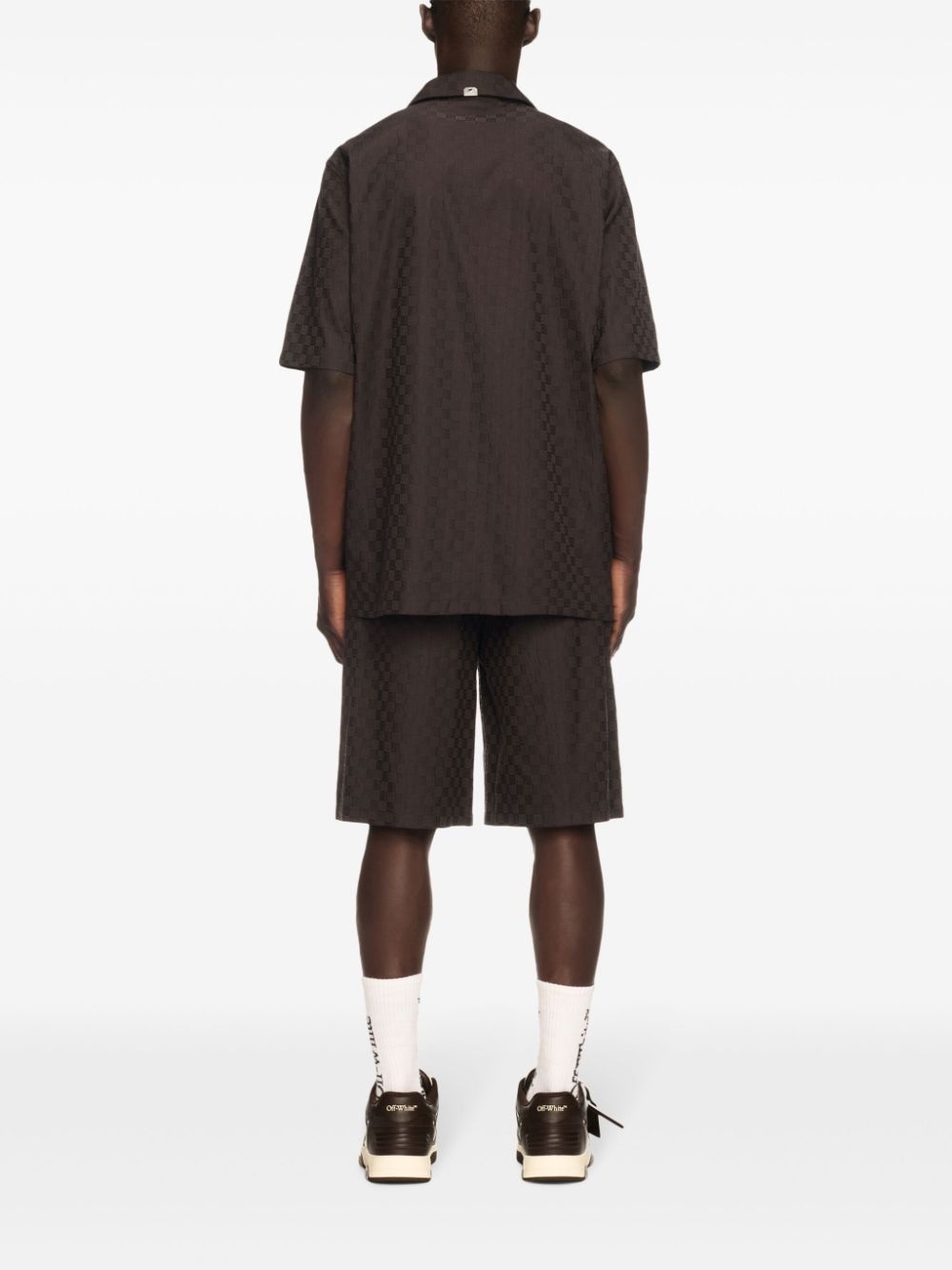 Damier shorts - 4