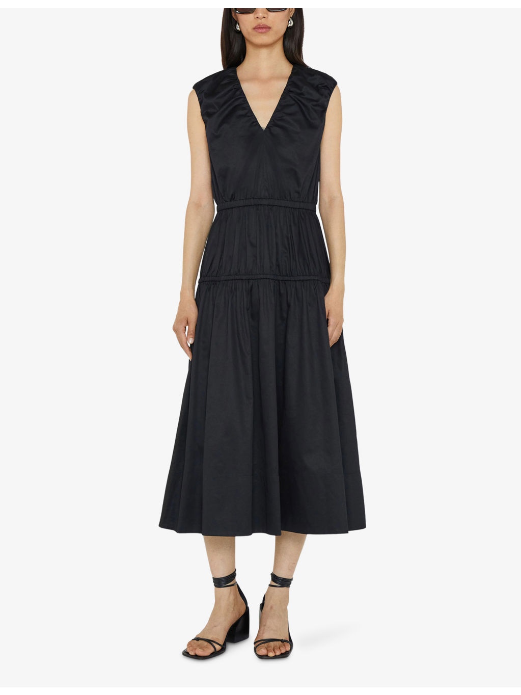 Sembat V-Neck Cotton Midi Dress - 2