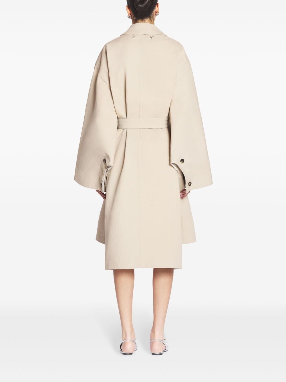 spread-collar coat - 4
